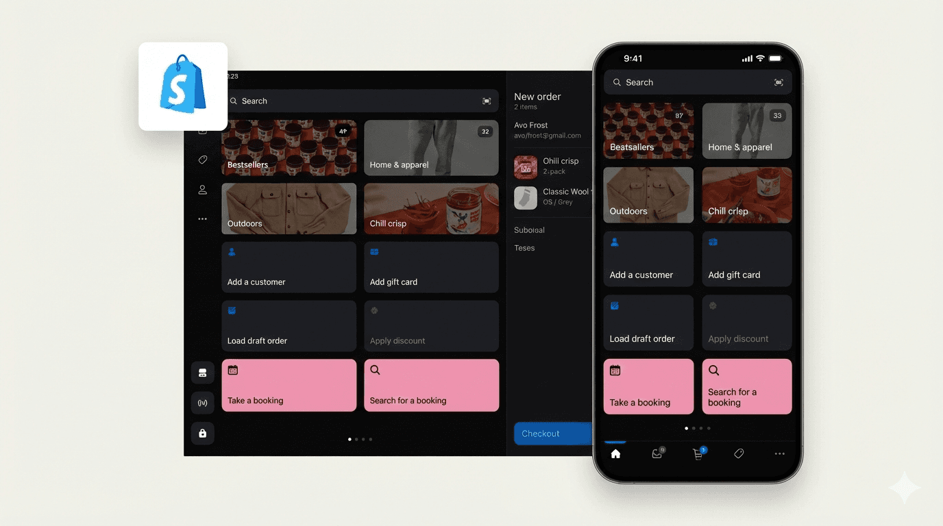 Creating a booking from the Shopify POS app