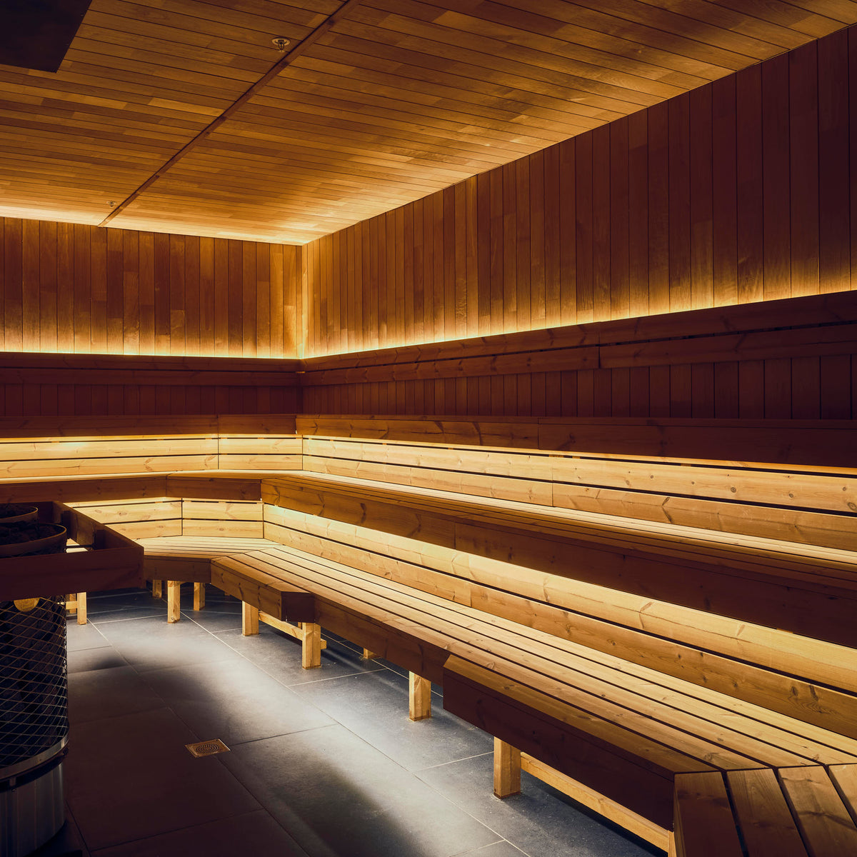 The Hot Box Sauna's flagship Bolands Mills location in Dublin's Docklands